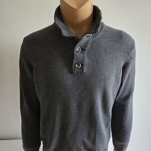 Tommy Hilfiger Gray Turtleneck Sweater